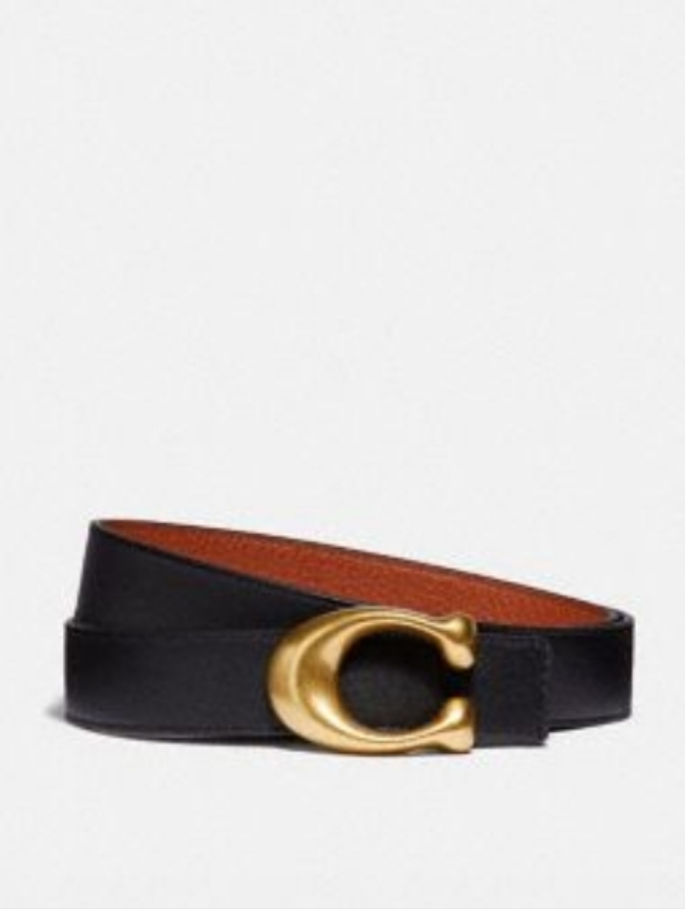 Coach REVERSIBLE Leather Belt - Black And Brown